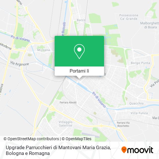 Mappa Upgrade Parrucchieri di Mantovani Maria Grazia