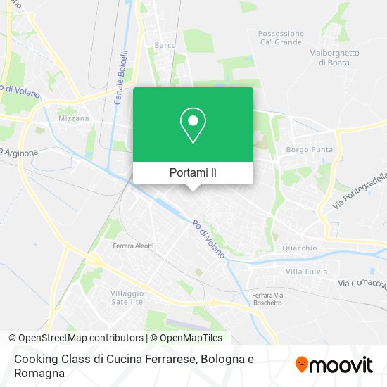 Mappa Cooking Class di Cucina Ferrarese