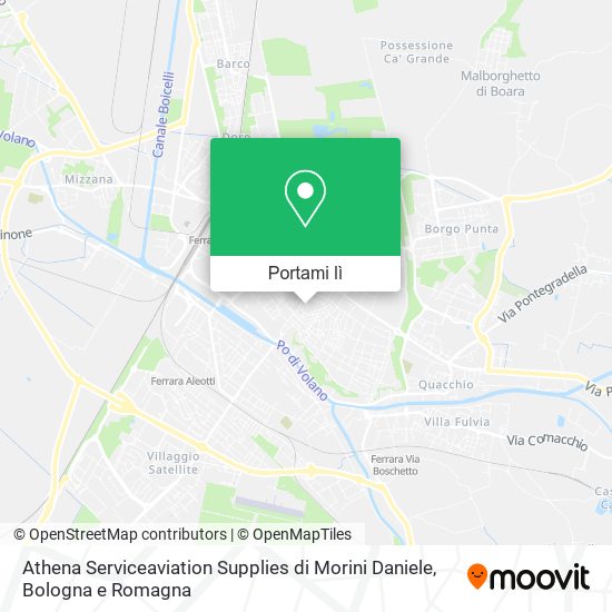 Mappa Athena Serviceaviation Supplies di Morini Daniele