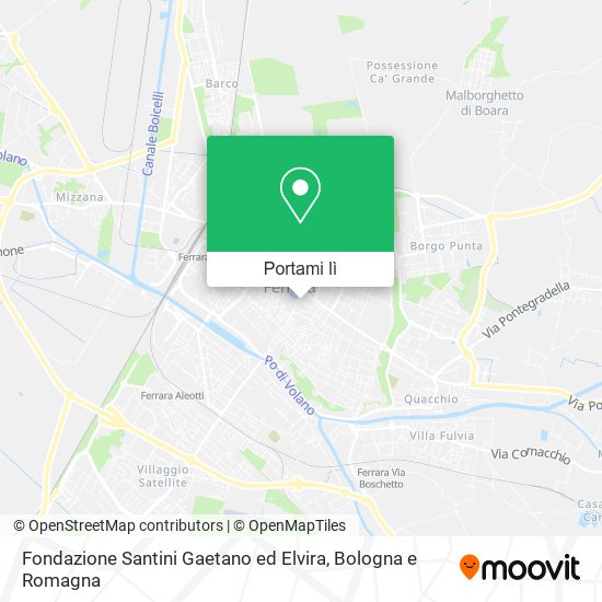 Mappa Fondazione Santini Gaetano ed Elvira