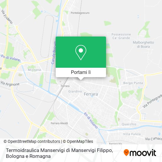 Mappa Termoidraulica Manservigi di Manservigi Filippo