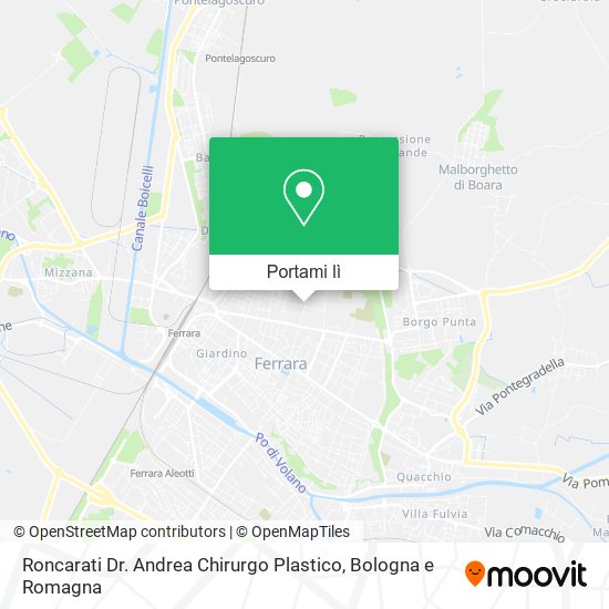 Mappa Roncarati Dr. Andrea Chirurgo Plastico