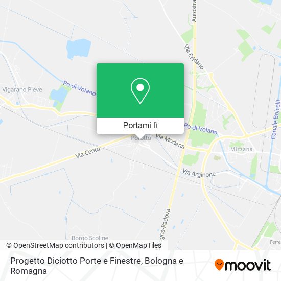 Mappa Progetto Diciotto Porte e Finestre