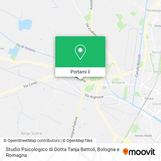Mappa Studio Psicologico di Dotta Tanja Bettoli
