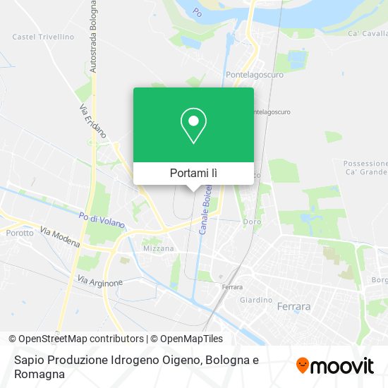 Mappa Sapio Produzione Idrogeno Oigeno