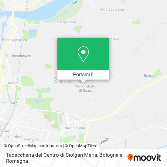 Mappa Tabaccheria del Centro di Ciolgan Maria