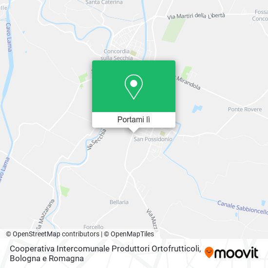 Mappa Cooperativa Intercomunale Produttori Ortofrutticoli