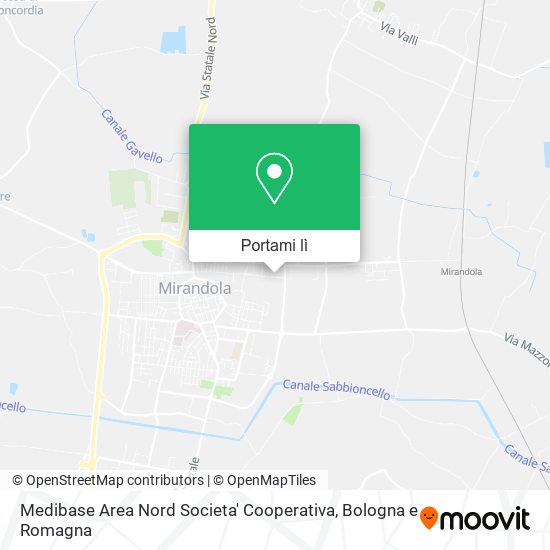 Mappa Medibase Area Nord Societa' Cooperativa