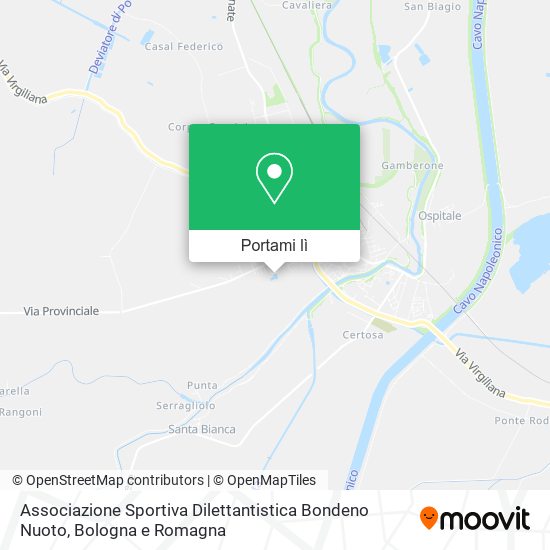 Mappa Associazione Sportiva Dilettantistica Bondeno Nuoto