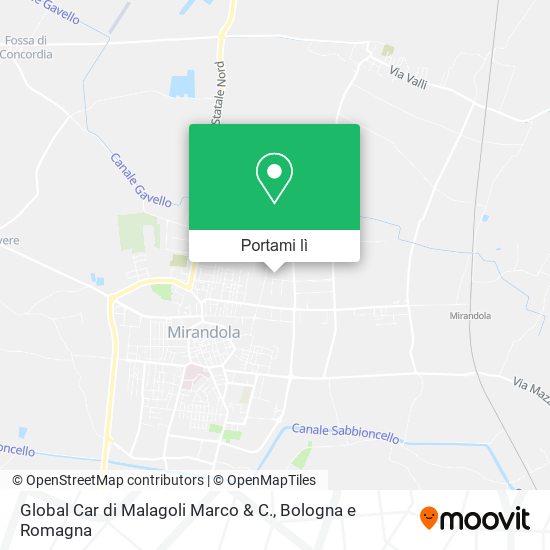 Mappa Global Car di Malagoli Marco & C.