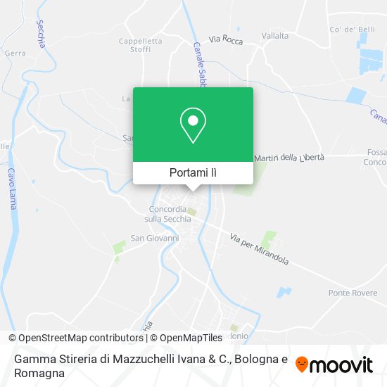 Mappa Gamma Stireria di Mazzuchelli Ivana & C.