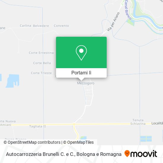 Mappa Autocarrozzeria Brunelli C. e C.