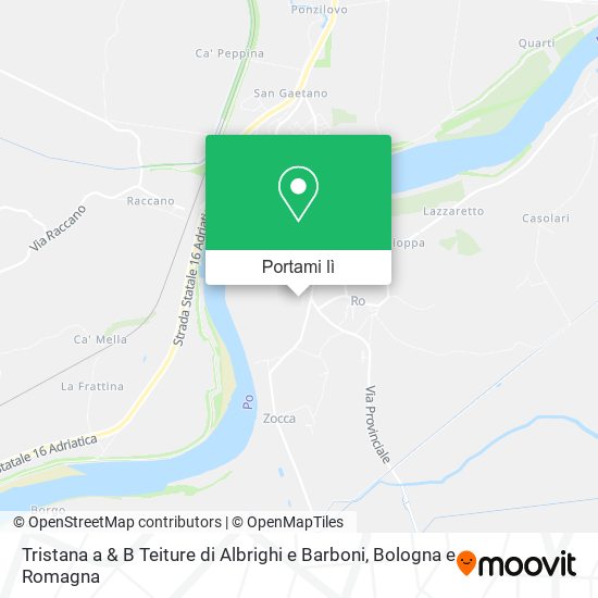 Mappa Tristana a & B Teiture di Albrighi e Barboni
