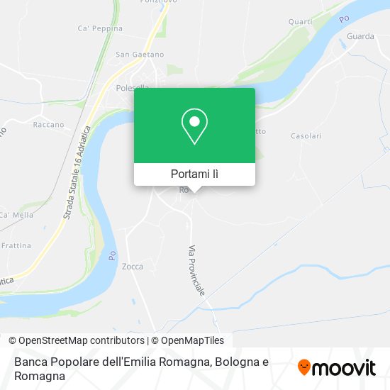 Mappa Banca Popolare dell'Emilia Romagna