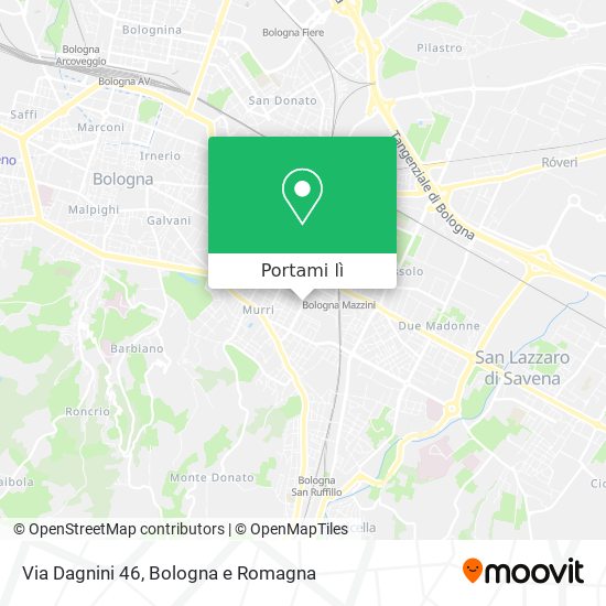 Mappa Via Dagnini 46