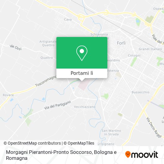 Mappa Morgagni Pierantoni-Pronto Soccorso