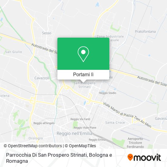 Mappa Parrocchia Di San Prospero Strinati