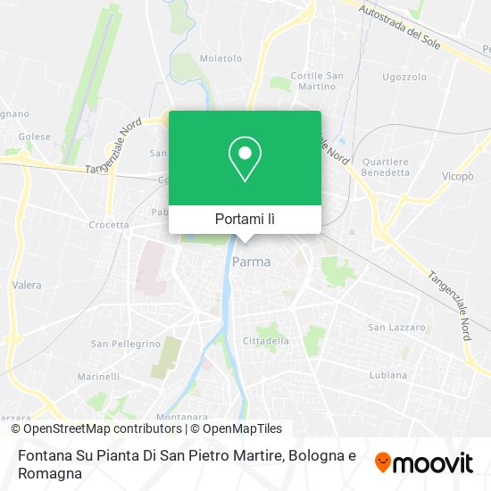 Mappa Fontana Su Pianta Di San Pietro Martire