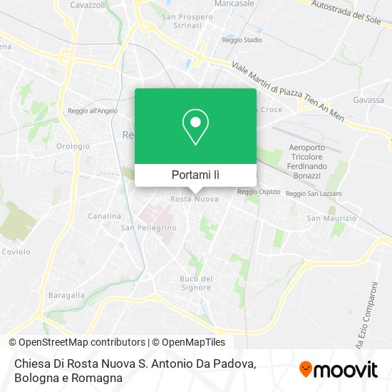 Mappa Chiesa Di Rosta Nuova S. Antonio Da Padova