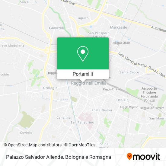 Mappa Palazzo Salvador Allende