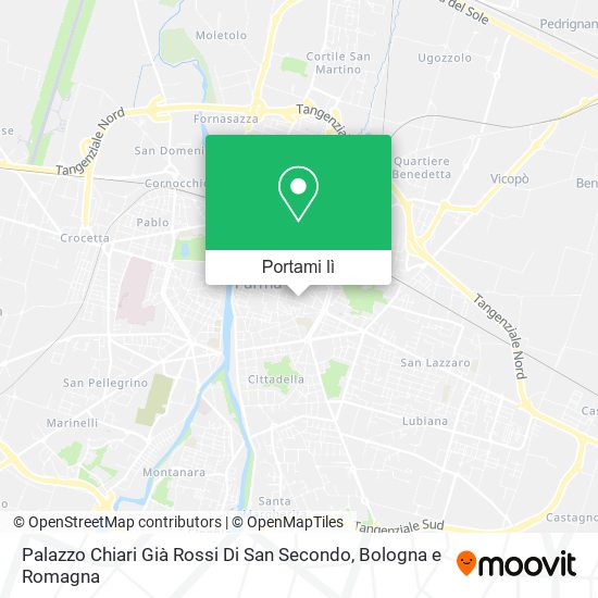 Mappa Palazzo Chiari Già Rossi Di San Secondo