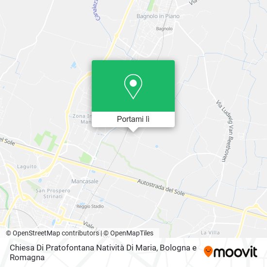 Mappa Chiesa Di Pratofontana Natività Di Maria