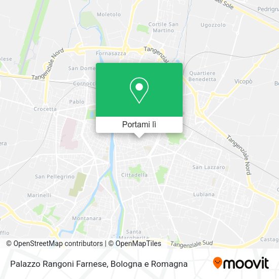 Mappa Palazzo Rangoni Farnese
