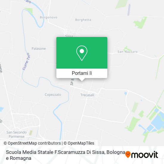 Mappa Scuola Media Statale F.Scaramuzza Di Sissa