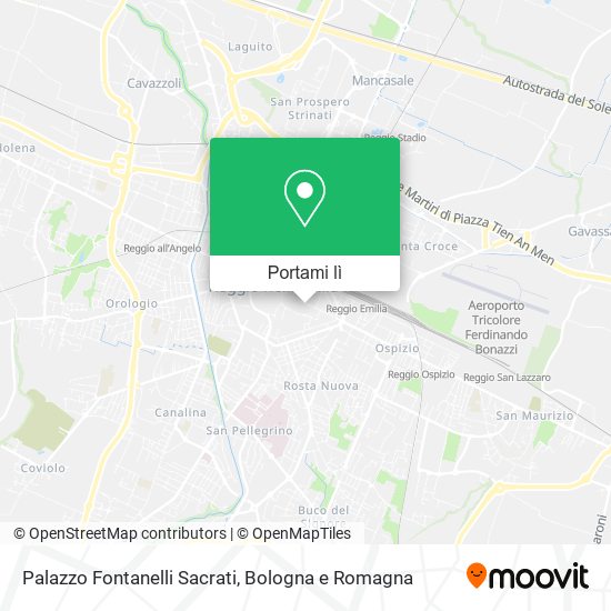 Mappa Palazzo Fontanelli Sacrati