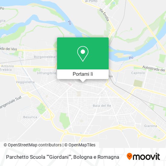Mappa Parchetto Scuola ""Giordani""