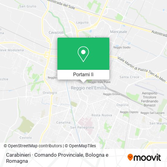 Mappa Carabinieri · Comando Provinciale