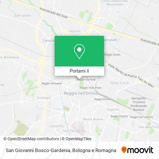 Mappa San Giovanni Bosco-Gardenia