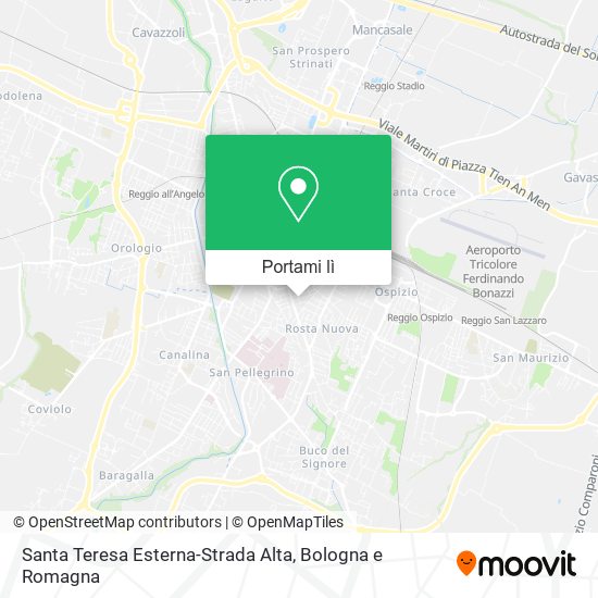 Mappa Santa Teresa Esterna-Strada Alta