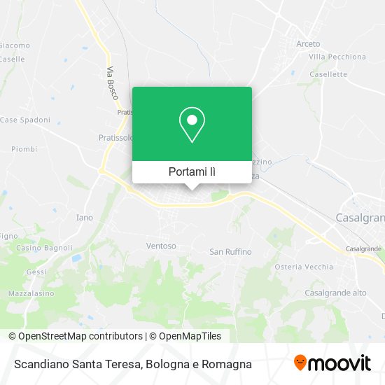Mappa Scandiano Santa Teresa