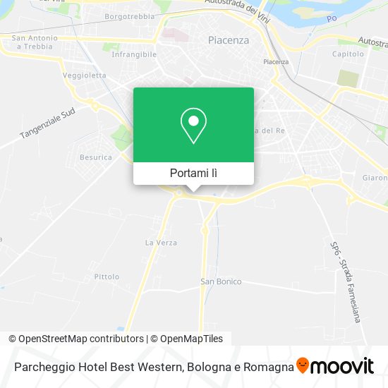 Mappa Parcheggio Hotel Best Western