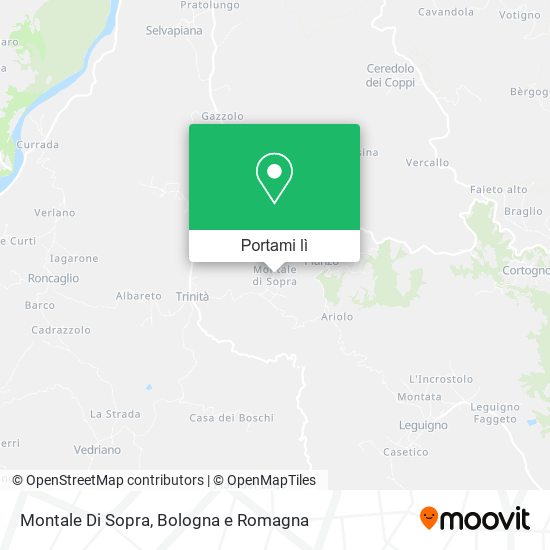Mappa Montale Di Sopra