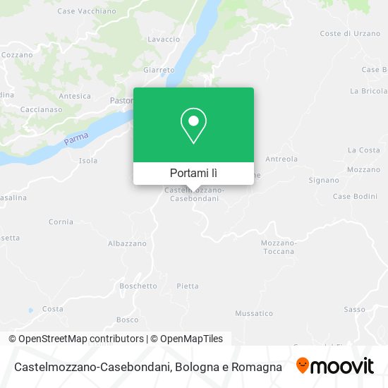 Mappa Castelmozzano-Casebondani