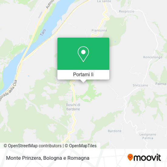 Mappa Monte Prinzera