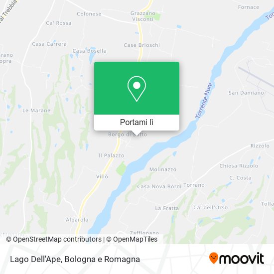 Mappa Lago Dell'Ape