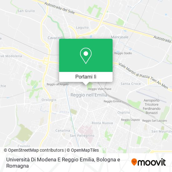 Mappa Università Di Modena E Reggio Emilia
