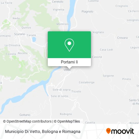 Mappa Municipio Di Vetto