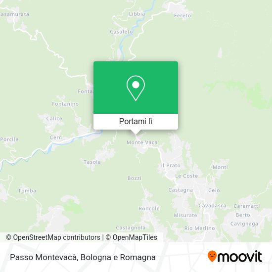 Mappa Passo Montevacà