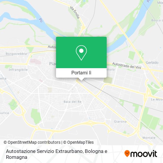 Mappa Autostazione Servizio Extraurbano
