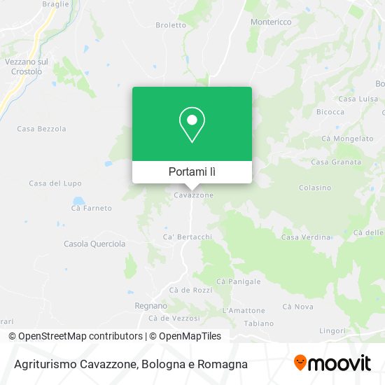 Mappa Agriturismo Cavazzone