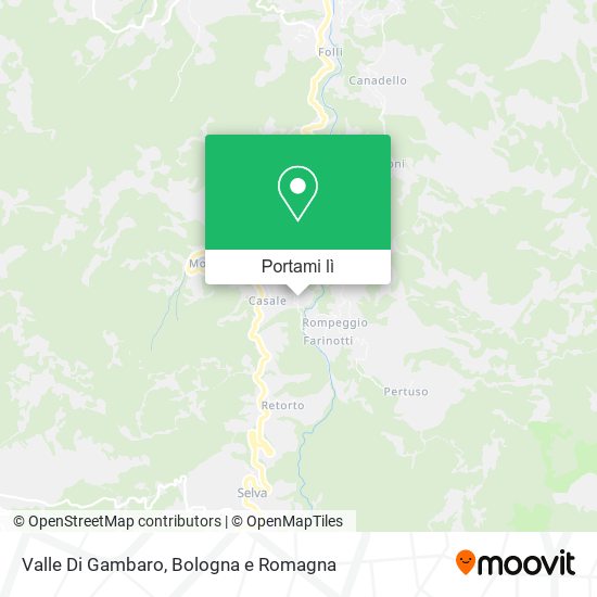 Mappa Valle Di Gambaro