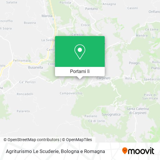 Mappa Agriturismo Le Scuderie
