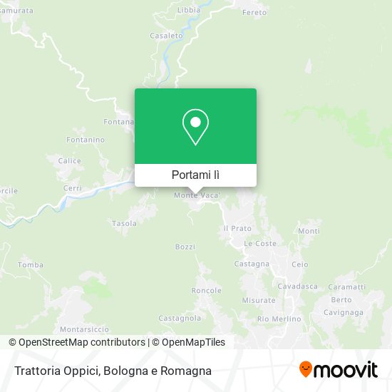 Mappa Trattoria Oppici