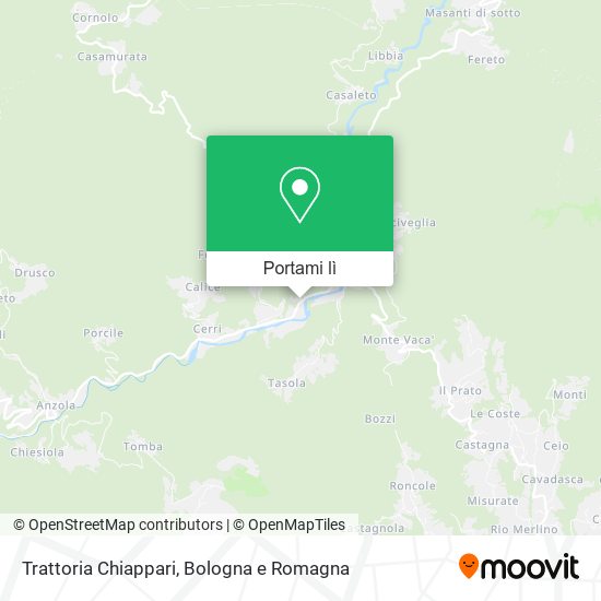 Mappa Trattoria Chiappari