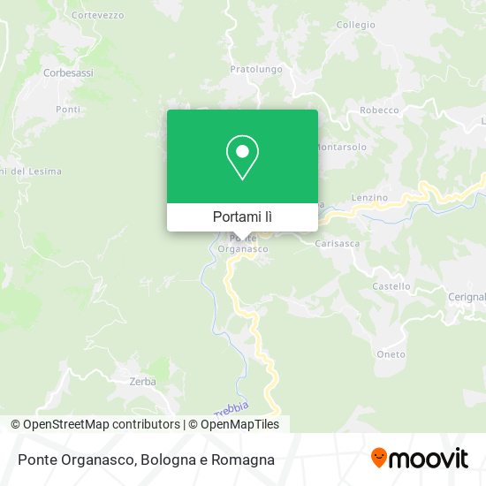 Mappa Ponte Organasco
