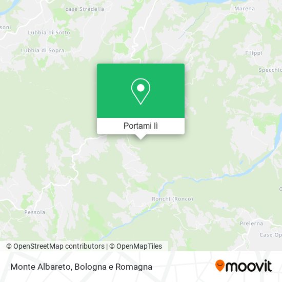 Mappa Monte Albareto